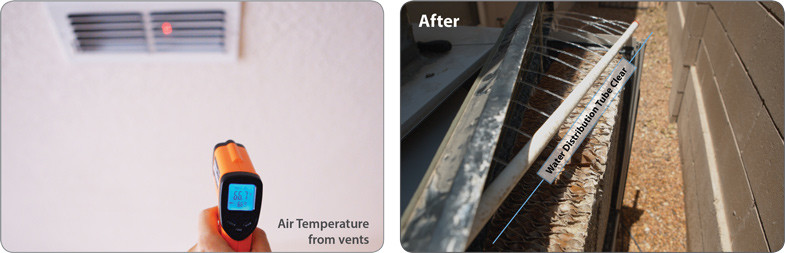 Image of vent temperature and vent cleaner