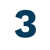 Number Three Icon