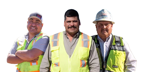 Image of three contractors after a successful job